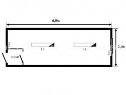 Блок-контейнер 6м жилой для строительных объектов в Петровском
